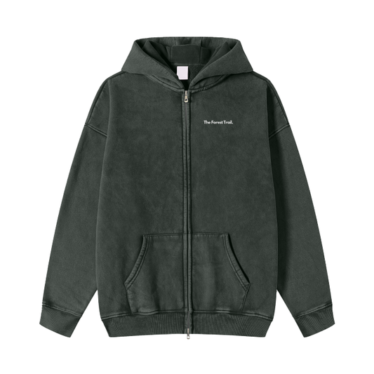 “BasicFit“ Zip Hoodie (Black)